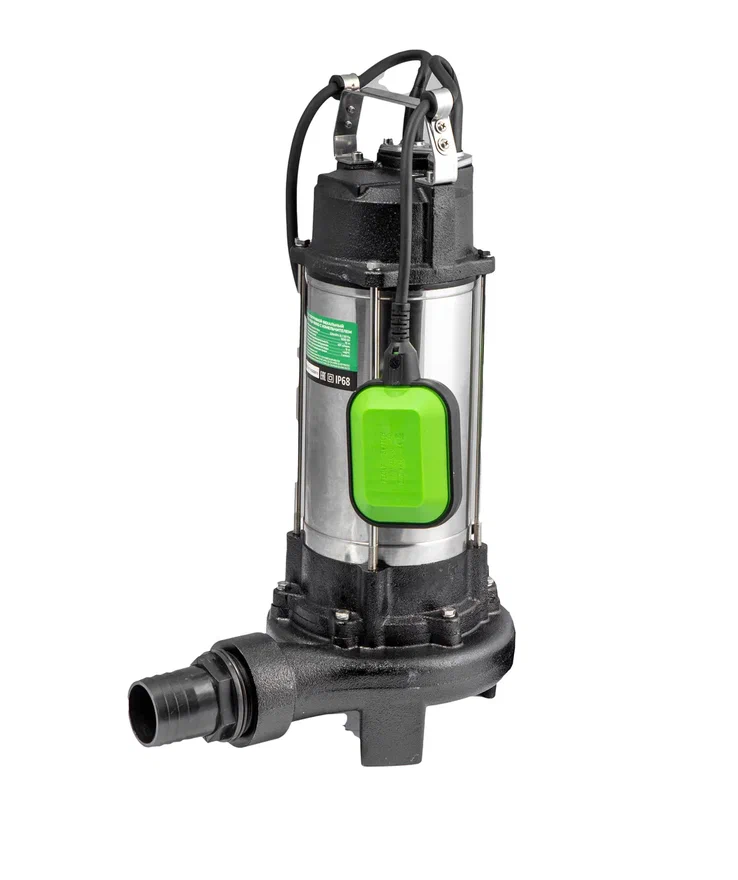 Насос погружной фекальный I-TECH WQV-1500D, c измельчающим ножом, 25000 л/ч, чугун Expert line