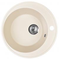 Мойка I-TECH круглая Ø500х190 кварц, сливочная ваниль