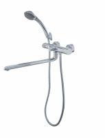 Смеситель для ванны I-TECH, DELPHINUS 20, двухвентильный, излив 30 см