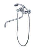 Смеситель для ванны ЭКОНОМ 204, двухвентильный, излив 30 см