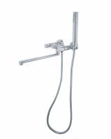 Смеситель для ванны VELA 22 двухвентильный , 30см с шаровым переключателем