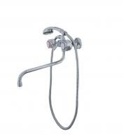 Смеситель для ванны ЭКОНОМ 200, двухвентильный, излив 30 см