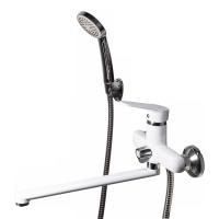 Смеситель для ванны I-TECH, PAVO 20, однорычажный, излив 30 см, белый