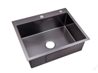 Мойка I-TECH квадратная 600x500х200х0,8 сатин, графит