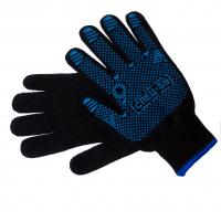 Перчатки рабочие Х/Б с ПВХ, Спец-SB, 4 нити, 7 кл. черные, пара