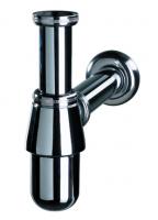 Сифон "CLASSIC" 1' 1/4*32 мм, отвод с розеткой, регулируемый, латунь хром