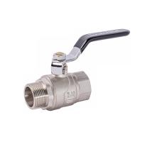 Кран шаровой Strong FM (ВР-НР), ручка, никель