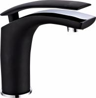 Смеситель для умывальника I-TECH, MARS 11, однорычажный, чёрный, гайка