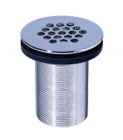 Выпуск "MODERNE" без отверстия для перелива L75 мм, латунь в хроме, плоская решетка D63 мм