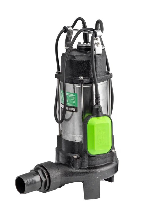 Насос погружной фекальный I-TECH WQV-800D, c измельчающим ножом, 16000 л/ч, чугун Expert line