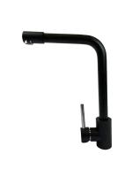 Смеситель для кухни I-TECH, ELECTRA 40, однорычажный, черный опал, гайка