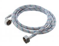 Шланг наливной в стальной оплётке для стиральной машины FF (ВР-ВР)