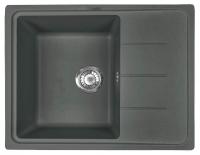 Мойка I-TECH прямоугольная с сушилкой 615x500x200 кварц, черный опал