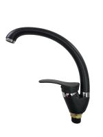 Смеситель для кухни I-TECH, GRUS 43, однорычажный, черный опал, гайка