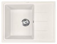 Мойка I-TECH прямоугольная с сушилкой 615x500x200 кварц, белый камень