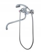 Смеситель для ванны ЭКОНОМ 208, двухвентильный, излив 30 см