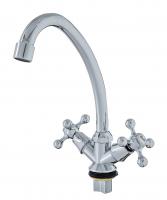 Смеситель для кухни ЭКОНОМ 401, двухвентильный, гайка