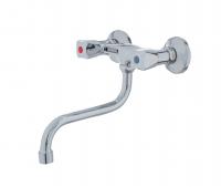 Смеситель для ванны ЭКОНОМ 206, двухвентильный, излив 20 см