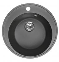 Мойка I-TECH круглая Ø500х190 кварц, черный опал
