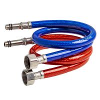 Комплект подводки д/смес I-TECH 2 шт F 1/2"хМ10х18/35, сталь+ПВХ цветн.