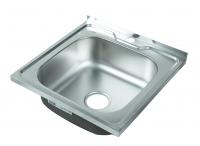 Мойка квадратная накладная, матовая