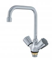 Смеситель для кухни ЭКОНОМ 408, двухвентильный, гайка