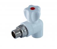 Кран шаровой PPR радиаторный угловой
