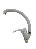 Смеситель для кухни I-TECH, GRUS 45, однорычажный, серый жемчуг, гайка