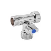 Кран шаровой трехпроходной FMM (ВР-НР-НР) 1/2x1/2x3/4" глянцевый