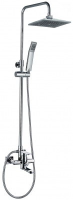 Гарнитур душевой I-TECH, LUNA, 1300 мм с верхней лейкой 280х190 мм, со смесителем, однорычажный