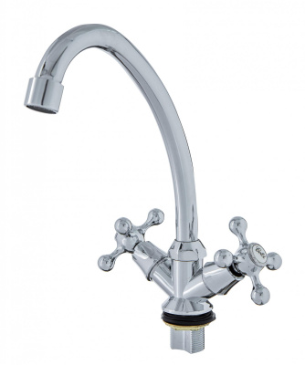 Смеситель для кухни ЭКОНОМ 401, двухвентильный, гайка