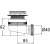 Сифон «Элит» для душевого поддона с отверстием слива 50 мм, выпуском "QUICK CLAC"