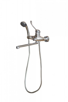 Смеситель для ванны I-TECH, CRUX 20, однорычажный, локтевой, излив 30 см