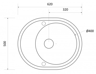 Мойка I-TECH круглая с сушилкой Ø500х620x205 кварц, песчаный берег