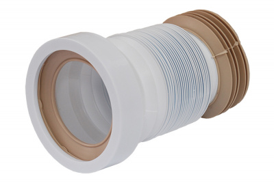 Слив для унитаза гофрированный L250-460 мм