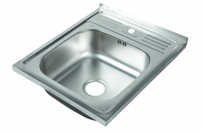 Мойка квадратная накладная, матовая