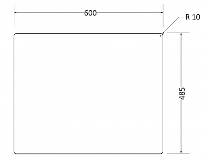Мойка I-TECH прямоугольная с сушилкой 615x500x200 кварц, белый камень