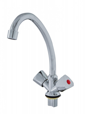 Смеситель для кухни ЭКОНОМ 403, двухвентильный, гайка