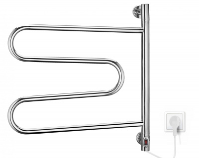 Полотенцесушитель электрический I-TECH, SAMBA, 80 Вт, 60х65, поворотный