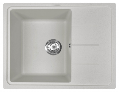 Мойка I-TECH прямоугольная с сушилкой 615x500x200 кварц, серый жемчуг