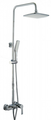 Гарнитур душевой I-TECH, ATLAS, 1250 мм с верхней лейкой 280х180 мм, со смесителем, однорычажный