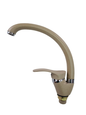 Смеситель для кухни I-TECH, GRUS 44, однорычажный, песчаный берег, гайка