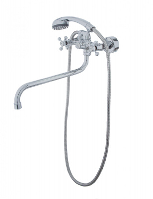 Смеситель для ванны ЭКОНОМ 207, двухвентильный, излив 30 см