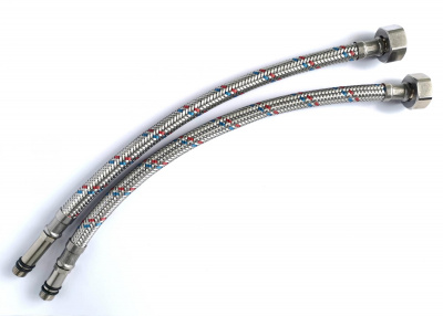 Комплект подводки д/смес I-TECH 2 шт F 1/2"хМ10х18/35 100 см, сталь Standart