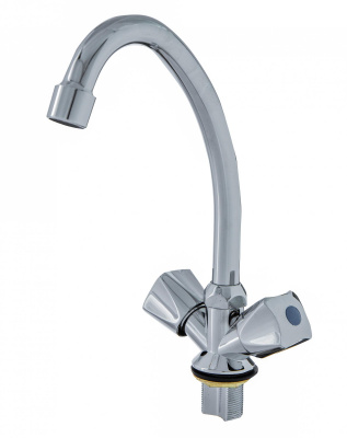 Смеситель для кухни ЭКОНОМ 402, двухвентильный, гайка