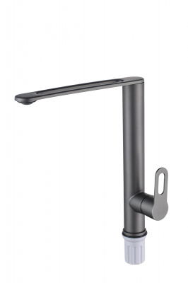 Cмеситель для кухни I-TECH, ALTAIR 45, однорычажный, графит, гайка