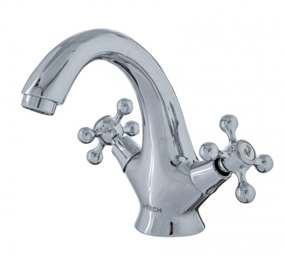 Смеситель для умывальника I-TECH, LEO 10, двухвентильный, шпилька