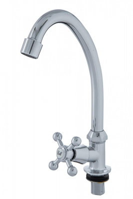 Смеситель для кухни ЭКОНОМ 410, одновентильный, для хол. воды, гайка