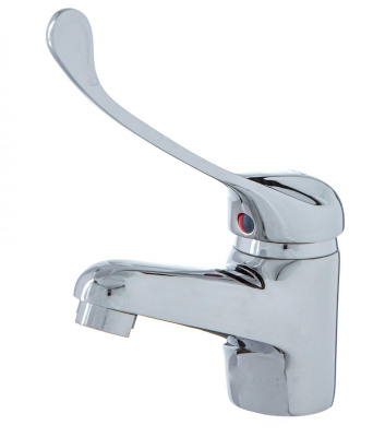 Смеситель для умывальника I-TECH, CRUX 10, однорычажный, локтевой, шпилька