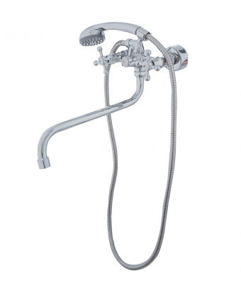 Смеситель для ванны ЭКОНОМ 209, двухвентильный, излив 30 см